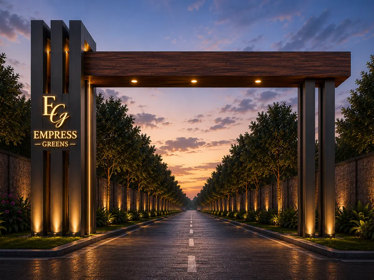Empress Greens entrance gate render